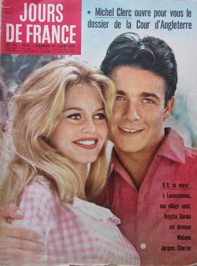 JOURS DE FRANCE magazine side cover Issue 241 27 June 1959