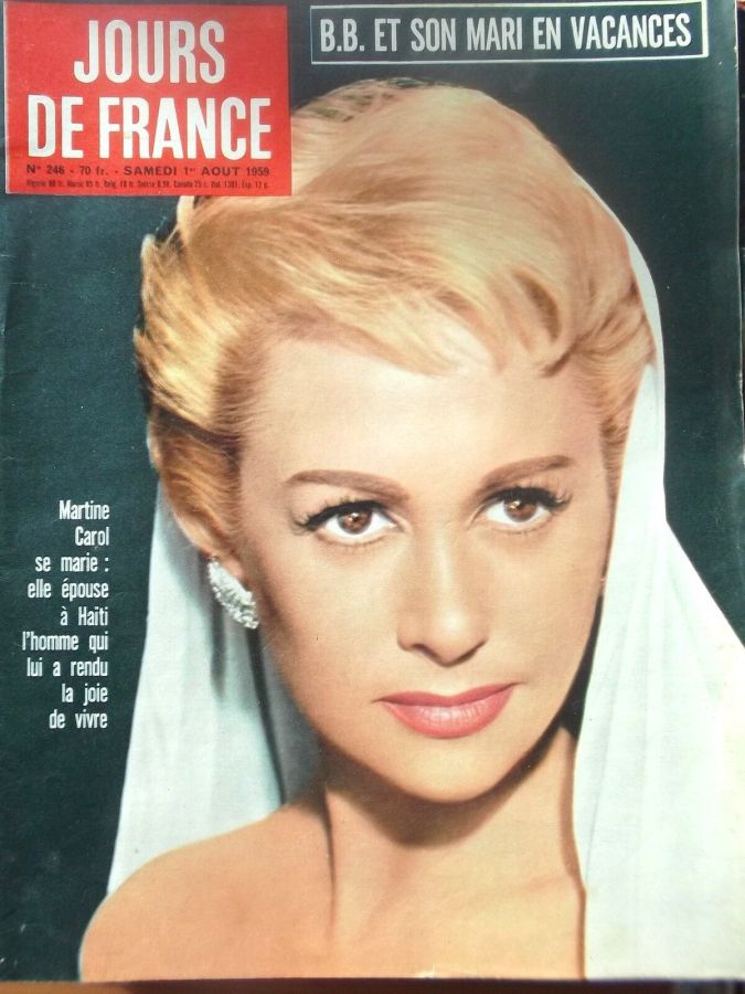 JOURS DE FRANCE magazine side cover Issue 246 1 August 1959