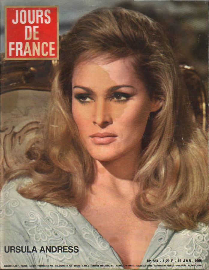 JOURS DE FRANCE magazine side cover Issue 583 15 January 1966