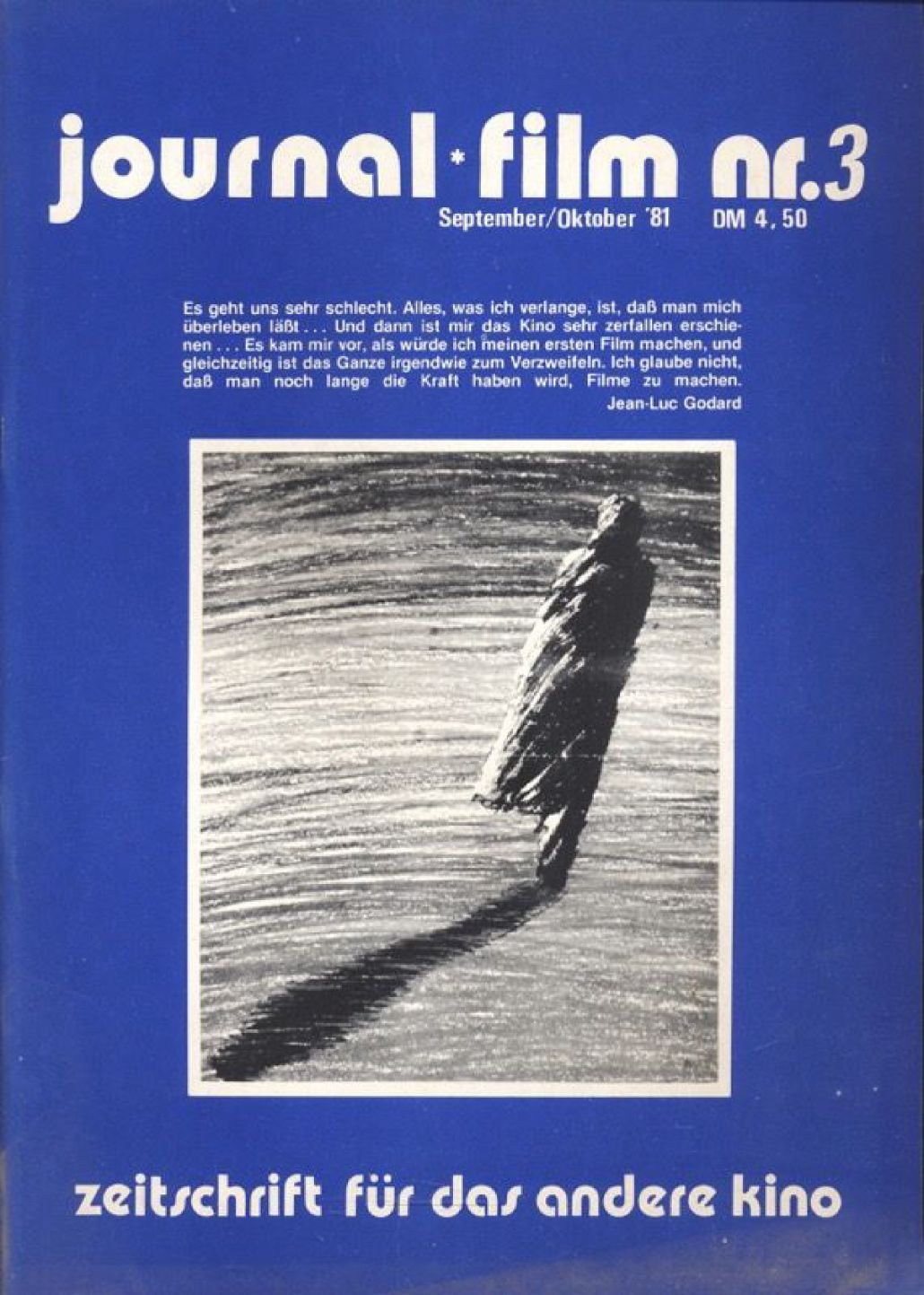 JOURNAL FILM magazine side cover Issue 3  September/October 1981