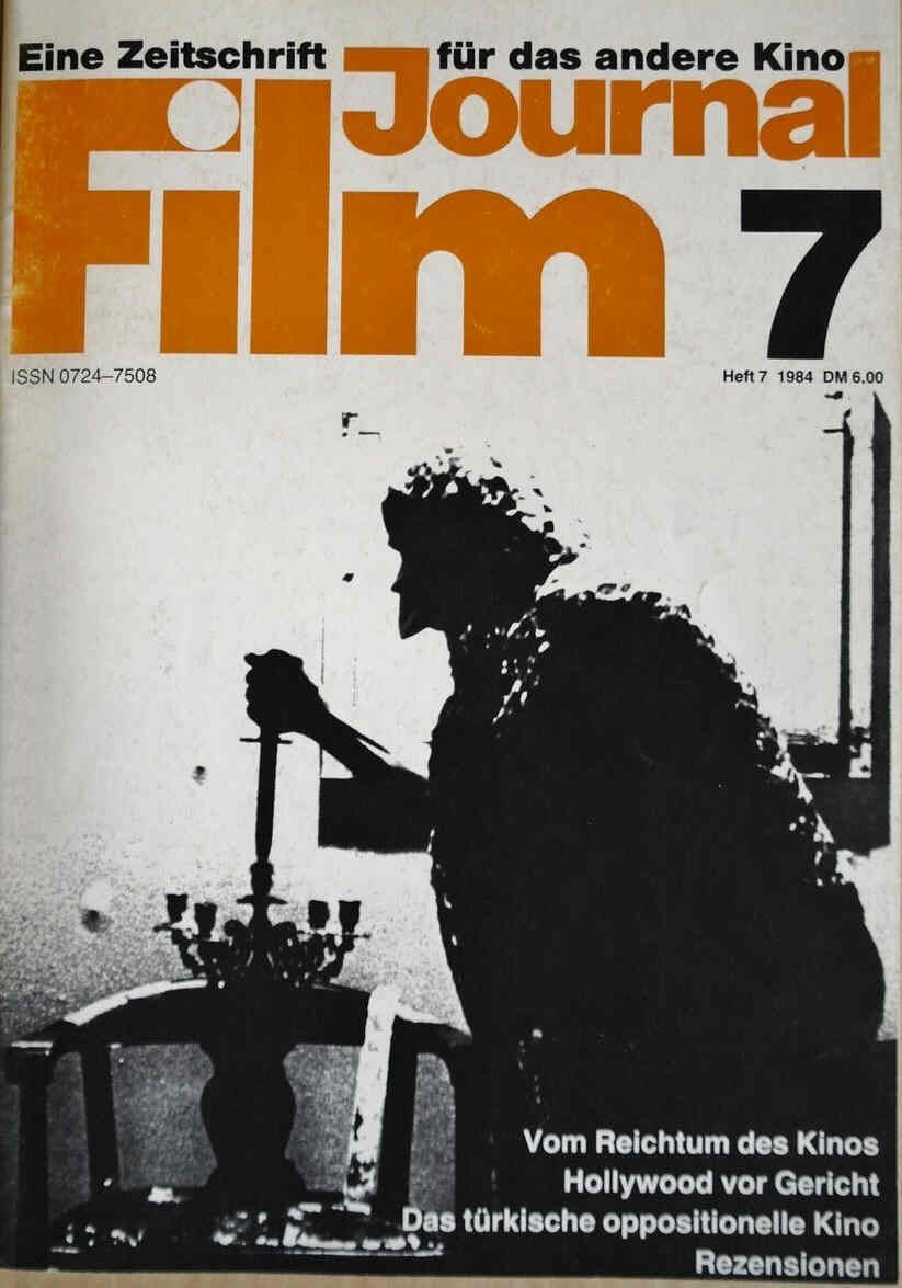 JOURNAL FILM magazine side cover Issue 7  1984