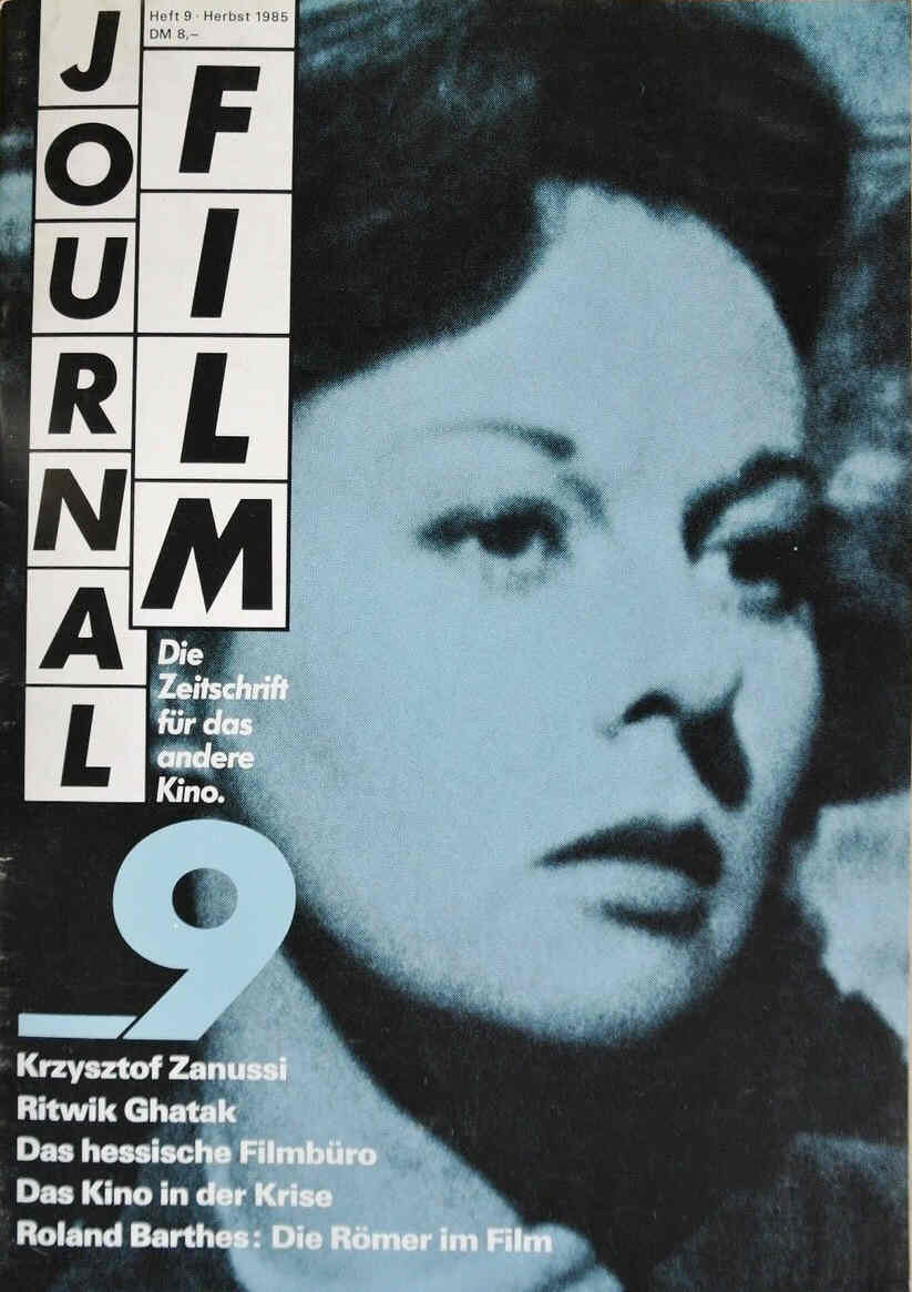 JOURNAL FILM magazine side cover Issue 9 Autumn 1985