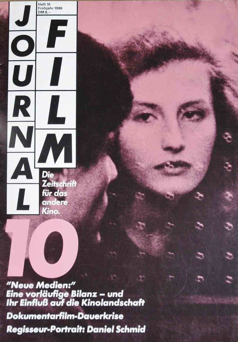 JOURNAL FILM magazine side cover Issue 10 Spring 1986