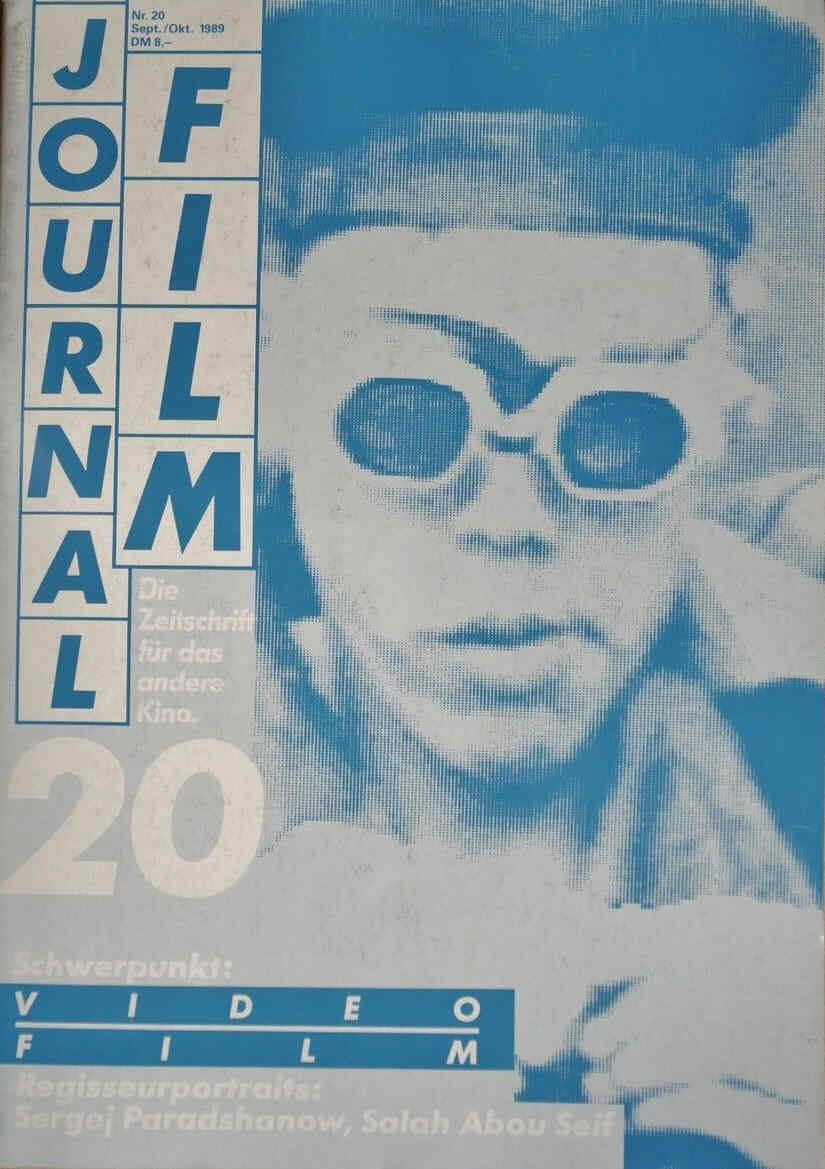 JOURNAL FILM magazine side cover Issue 20 September/October 1989