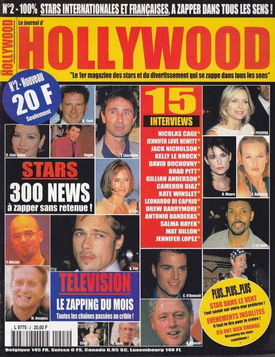 JOURNAL D HOLLYWOOD | LE magazine side cover Issue 2 March 1999