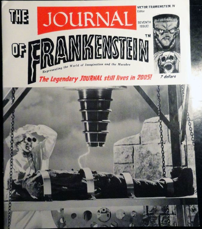 JOURNAL OF FRANKENSTEIN magazine side cover Issue 7 May 2005