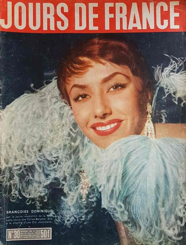 JOURS DE FRANCE magazine side cover Issue 30 2 June 1955
