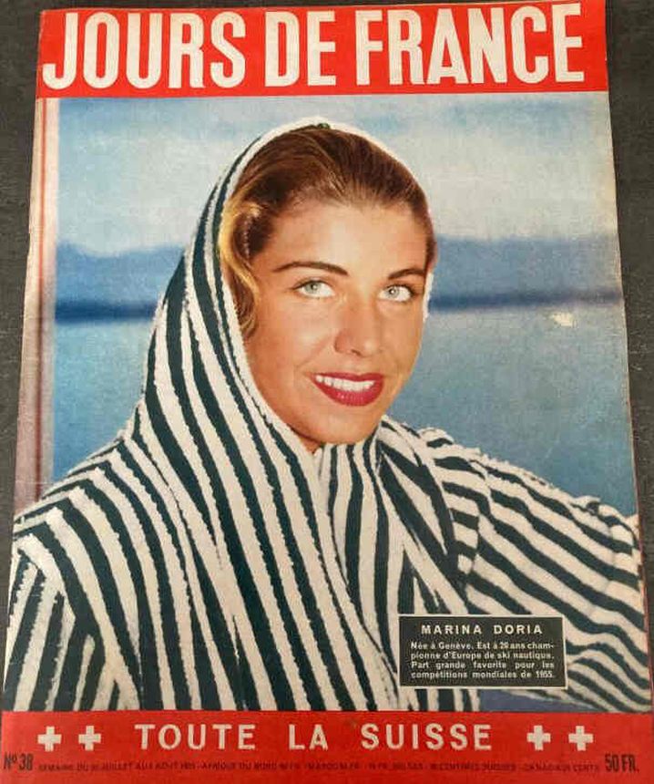 JOURS DE FRANCE magazine side cover Issue 38 30 July 1955