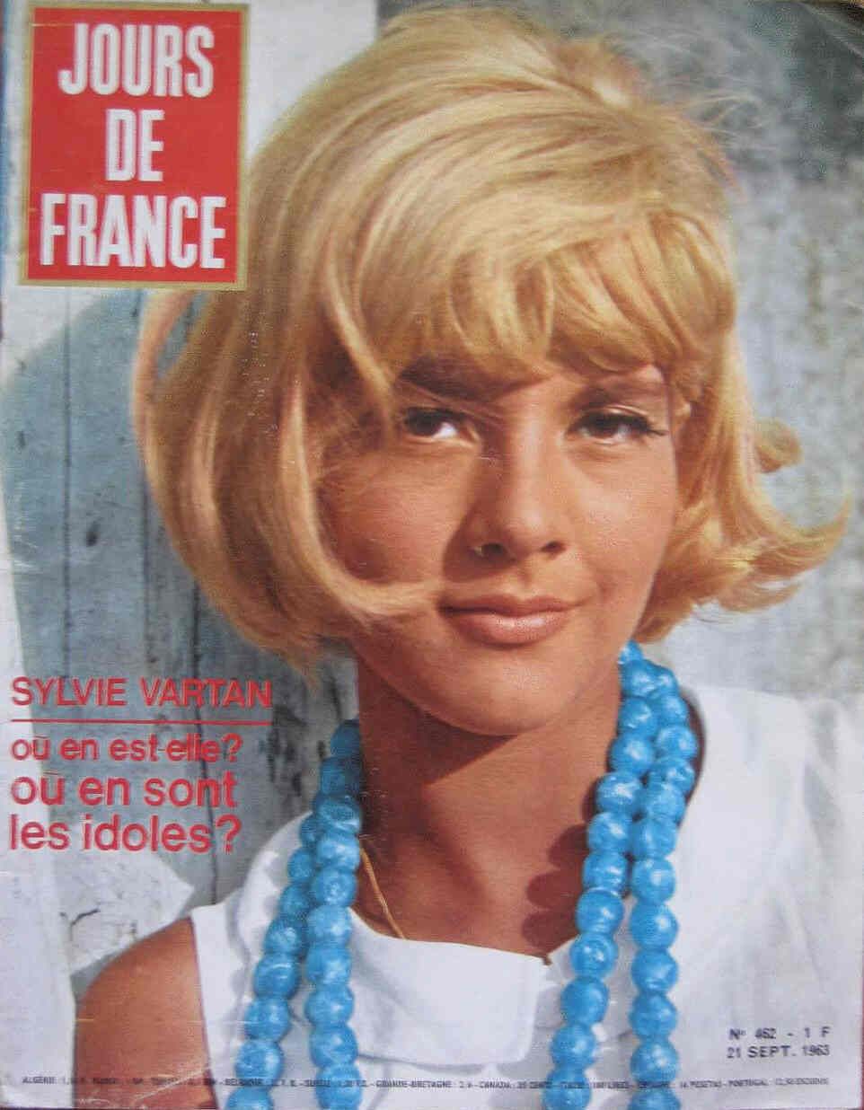 JOURS DE FRANCE magazine side cover Issue 462 21 September 1963