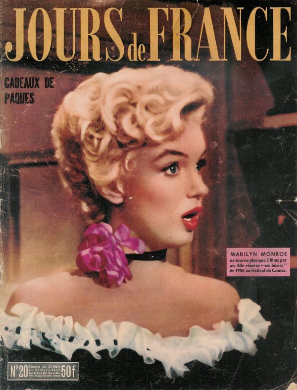 JOURS DE FRANCE magazine side cover Issue 20 24 March 1955
