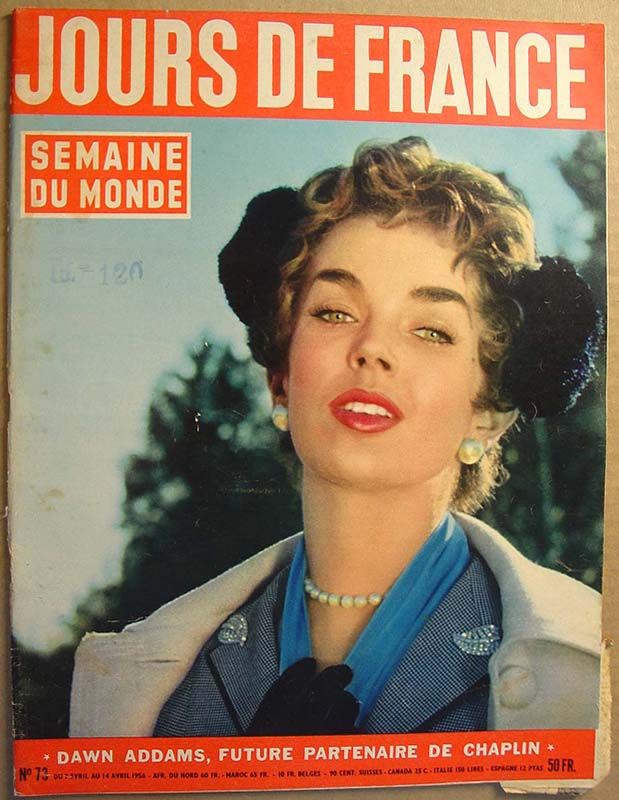 JOURS DE FRANCE magazine side cover Issue 73 14 April 1956