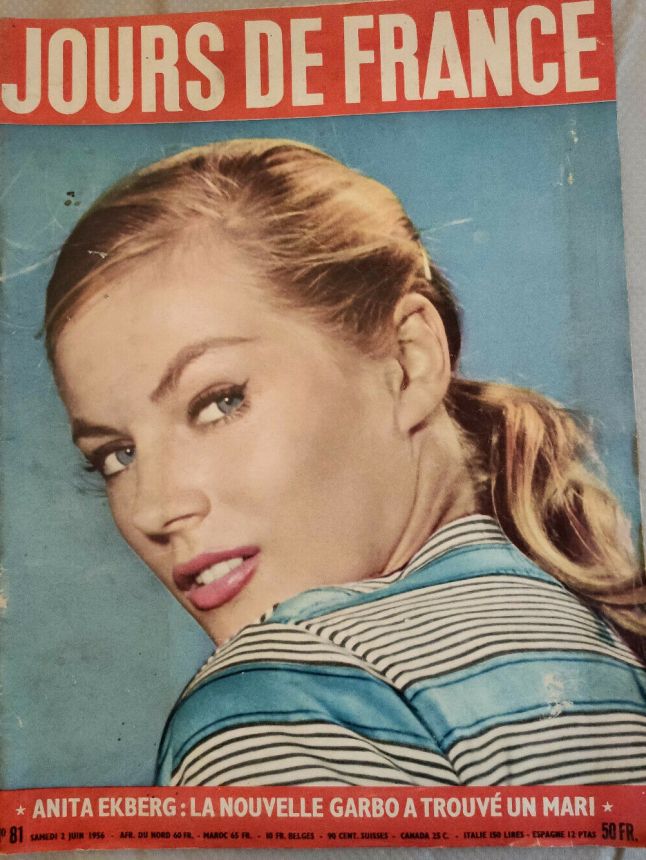 JOURS DE FRANCE magazine side cover Issue 81 2 June 1956