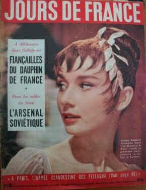 JOURS DE FRANCE magazine side cover Issue 106 24 November 1956
