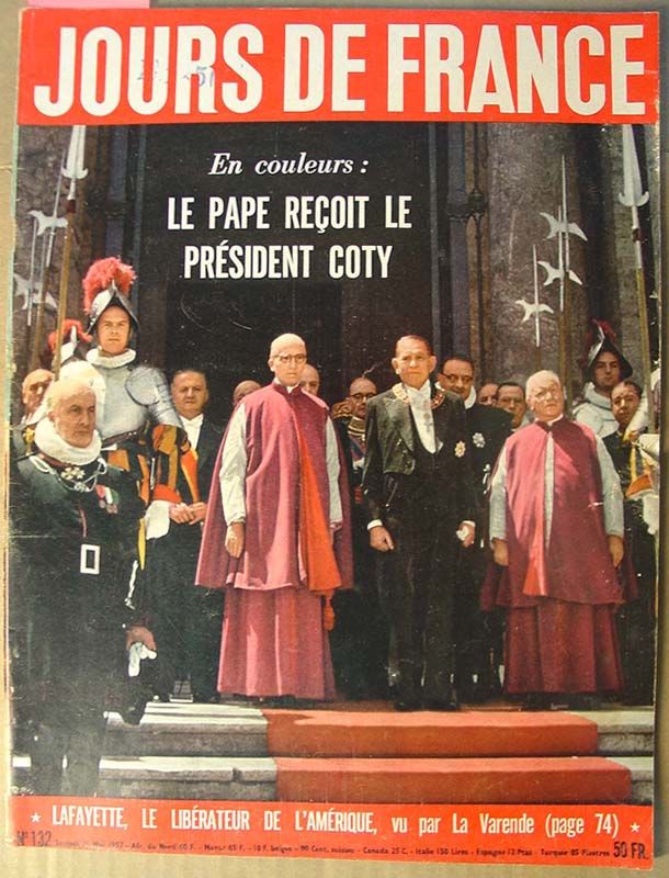 JOURS DE FRANCE magazine side cover Issue 132 25 May 1957