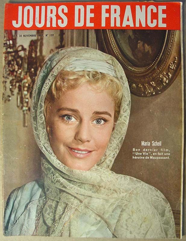 JOURS DE FRANCE magazine side cover Issue 159 30 November 1957