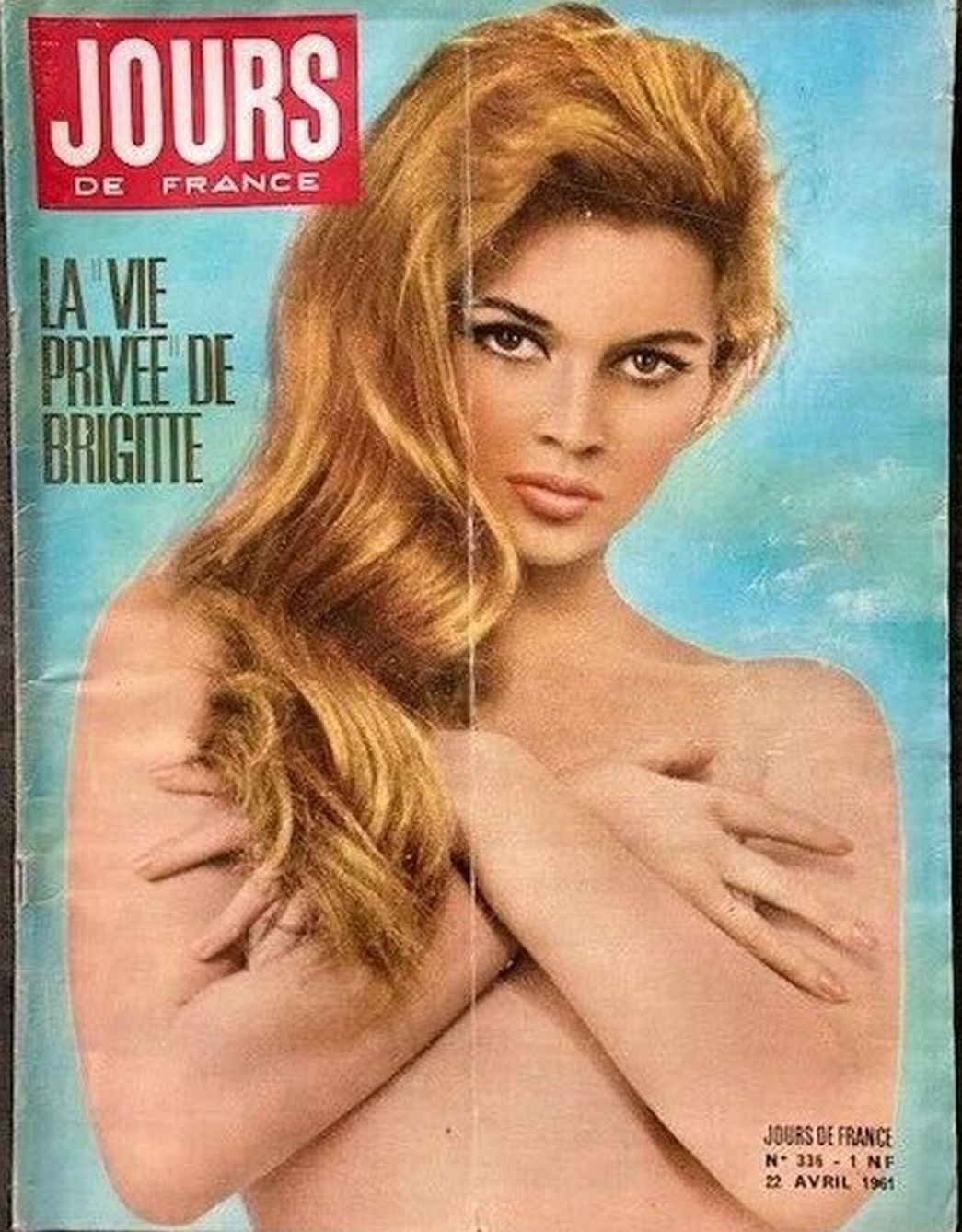 JOURS DE FRANCE magazine side cover Issue 336 22 April 1961