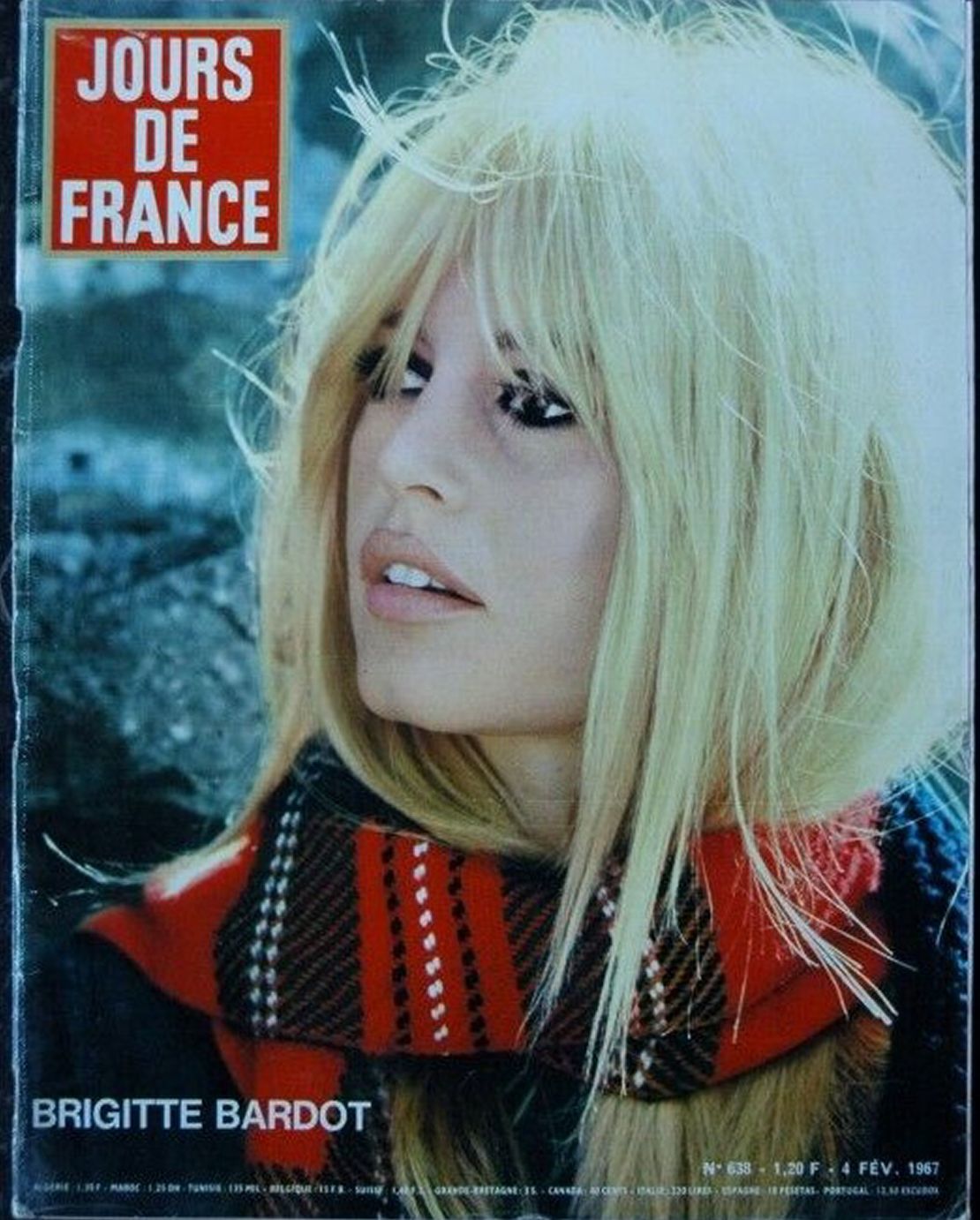 JOURS DE FRANCE magazine side cover Issue 638 4 February 1967