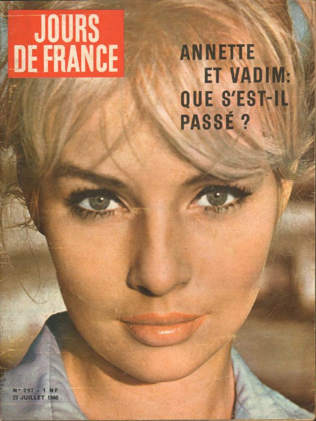 JOURS DE FRANCE magazine side cover Issue 297 23 July 1960