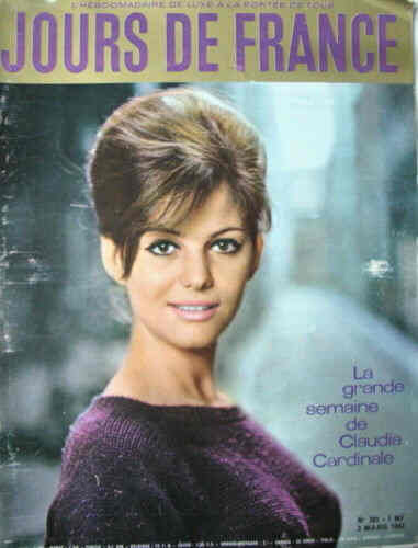 JOURS DE FRANCE magazine side cover Issue 381 3 March 1962
