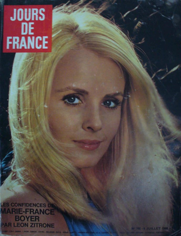 JOURS DE FRANCE magazine side cover Issue 708 6 July 1968