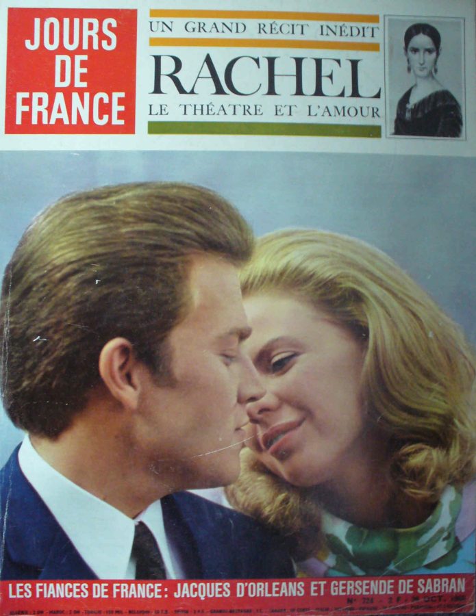 JOURS DE FRANCE magazine side cover Issue 724 26 October 1968