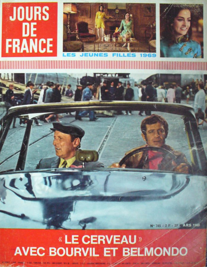 JOURS DE FRANCE magazine side cover Issue 745 22 March 1969