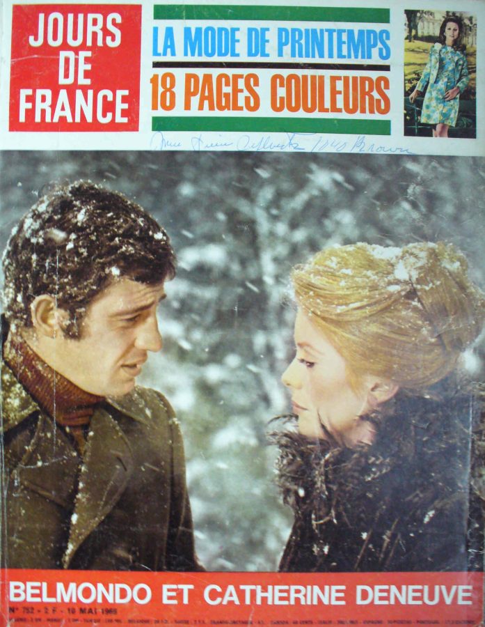 JOURS DE FRANCE magazine side cover Issue 752 10 May 1969