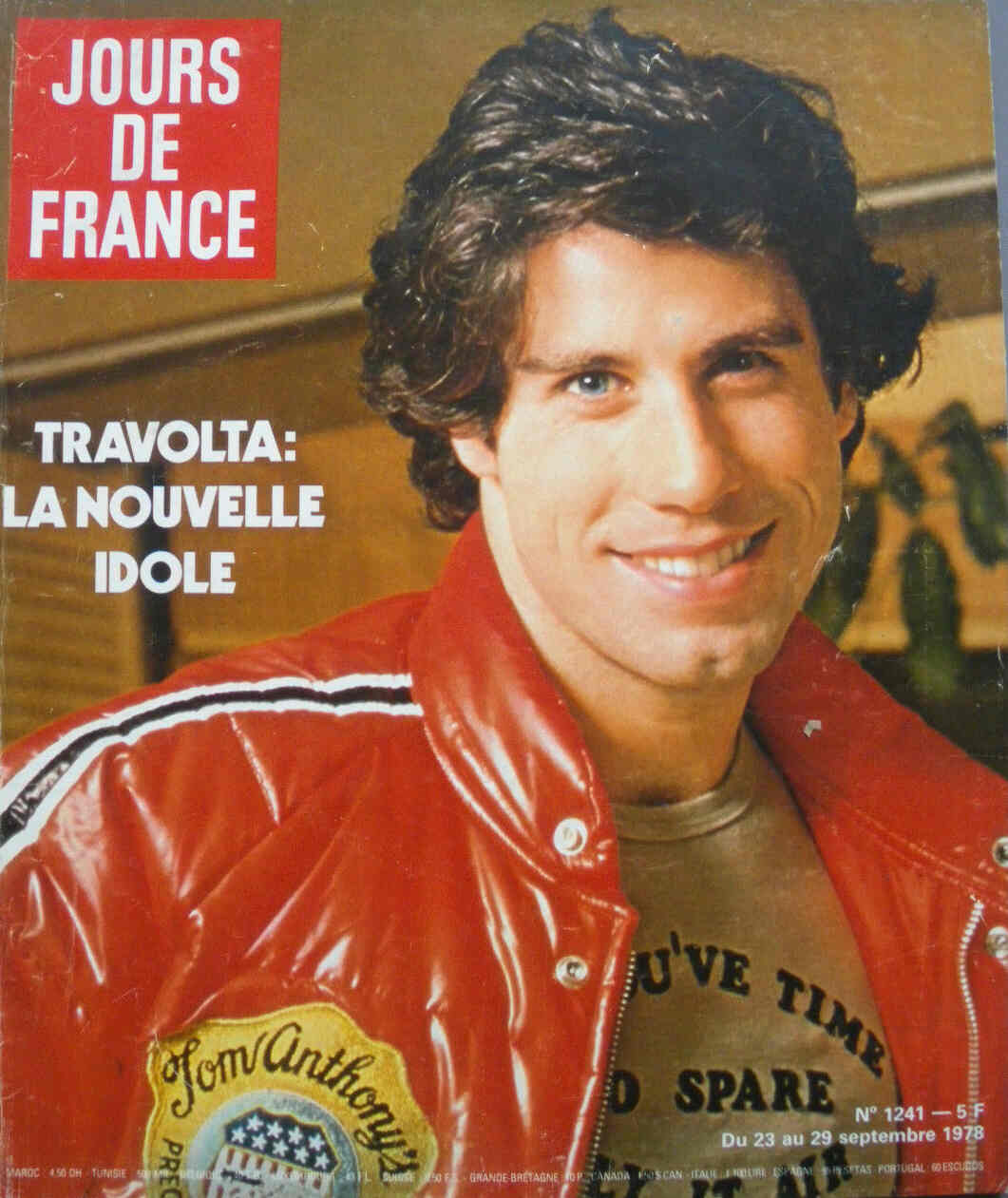 JOURS DE FRANCE magazine side cover Issue 1241 23 September 1978