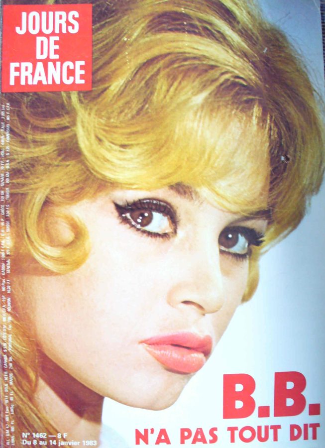 JOURS DE FRANCE magazine side cover Issue 1462 8 January 1983
