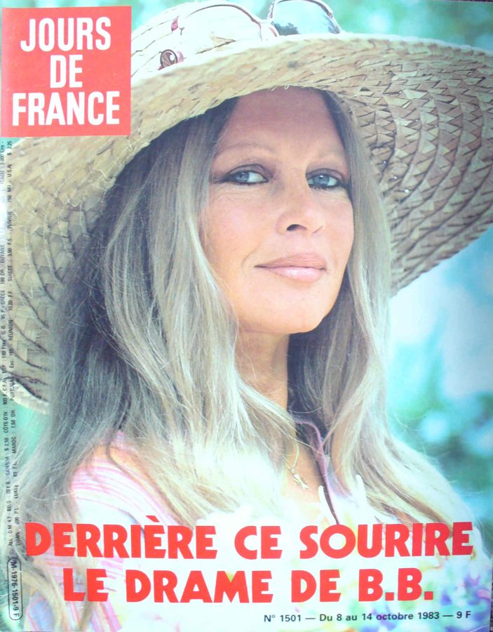 JOURS DE FRANCE magazine side cover Issue 1501 8 October 1983