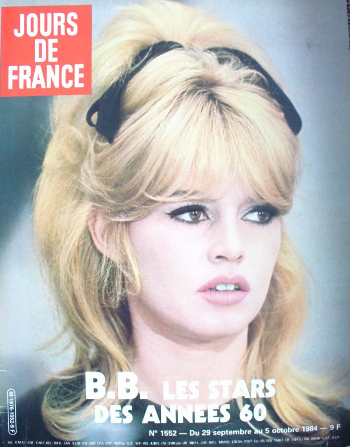 JOURS DE FRANCE magazine side cover Issue 1552 29 September 1984