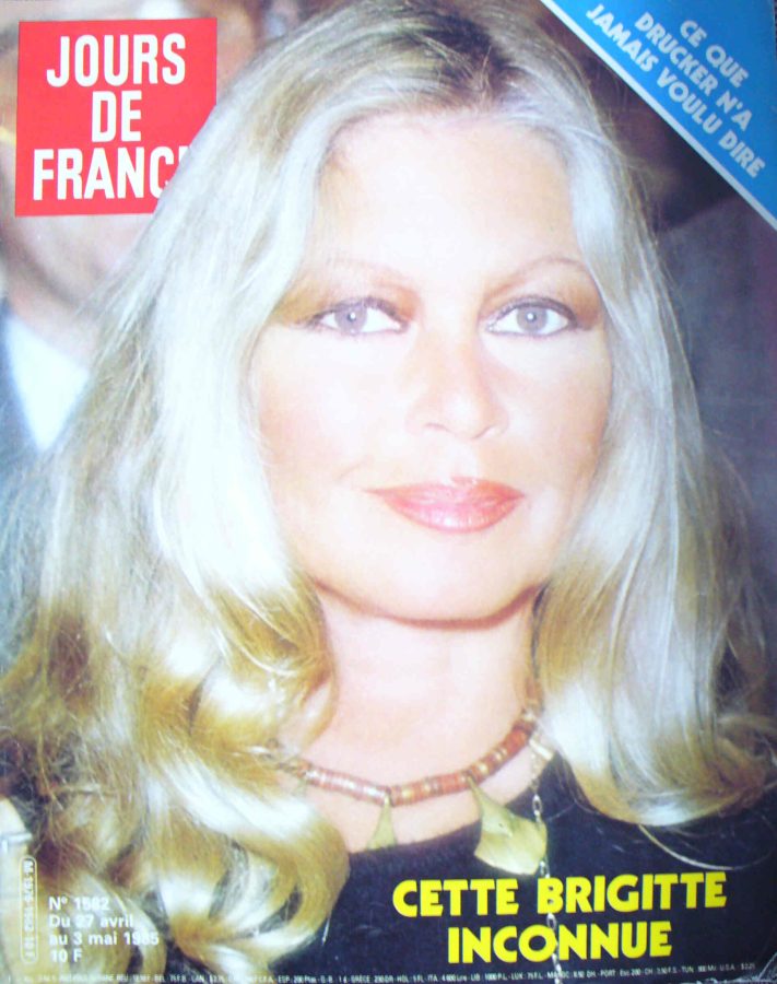 JOURS DE FRANCE magazine side cover Issue 1582 27 April 1985