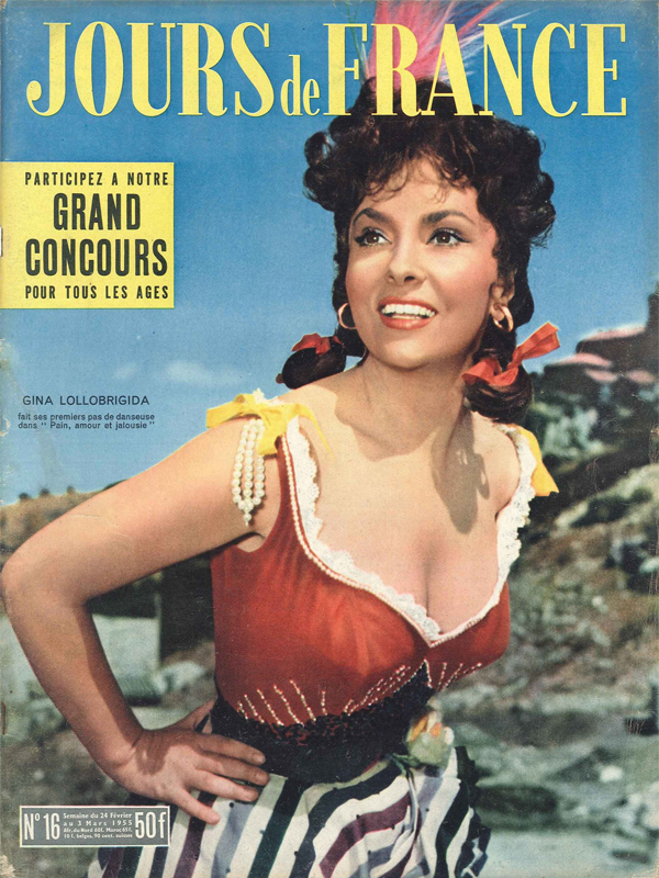 JOURS DE FRANCE magazine side cover Issue 16 24 February 1955