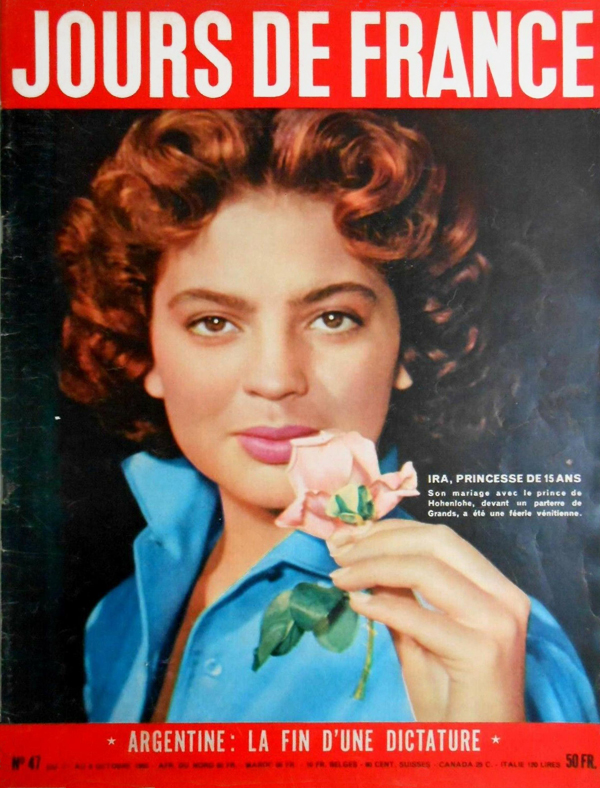 JOURS DE FRANCE magazine side cover Issue 47 1 October 1955