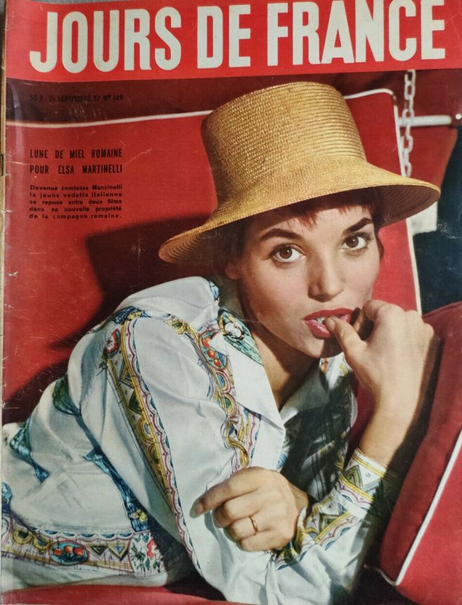 JOURS DE FRANCE magazine side cover Issue 149 21 September 1957
