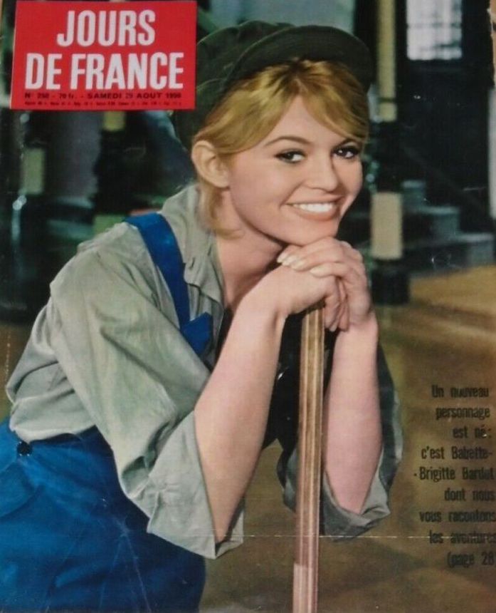 JOURS DE FRANCE magazine side cover Issue 250 29 August 1959