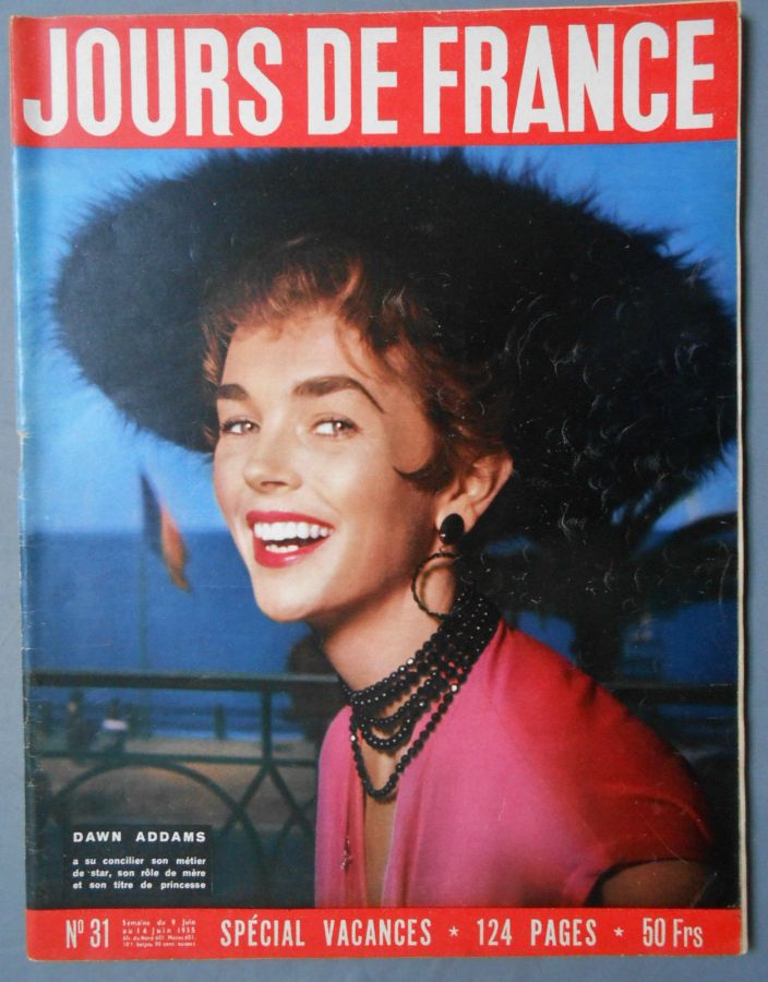 JOURS DE FRANCE magazine side cover Issue 31 9 June 1955