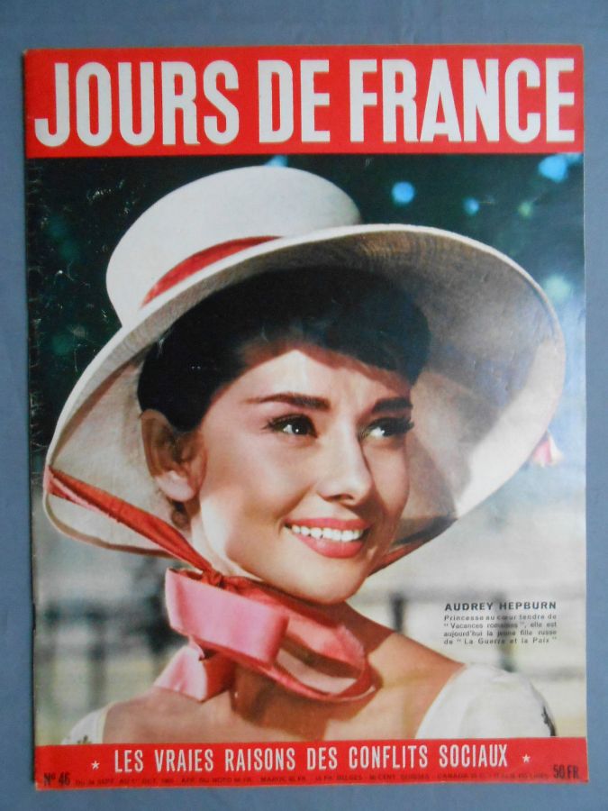 JOURS DE FRANCE magazine side cover Issue 46 24 September 1955