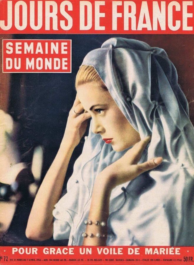 JOURS DE FRANCE magazine side cover Issue 72 7 April 1956
