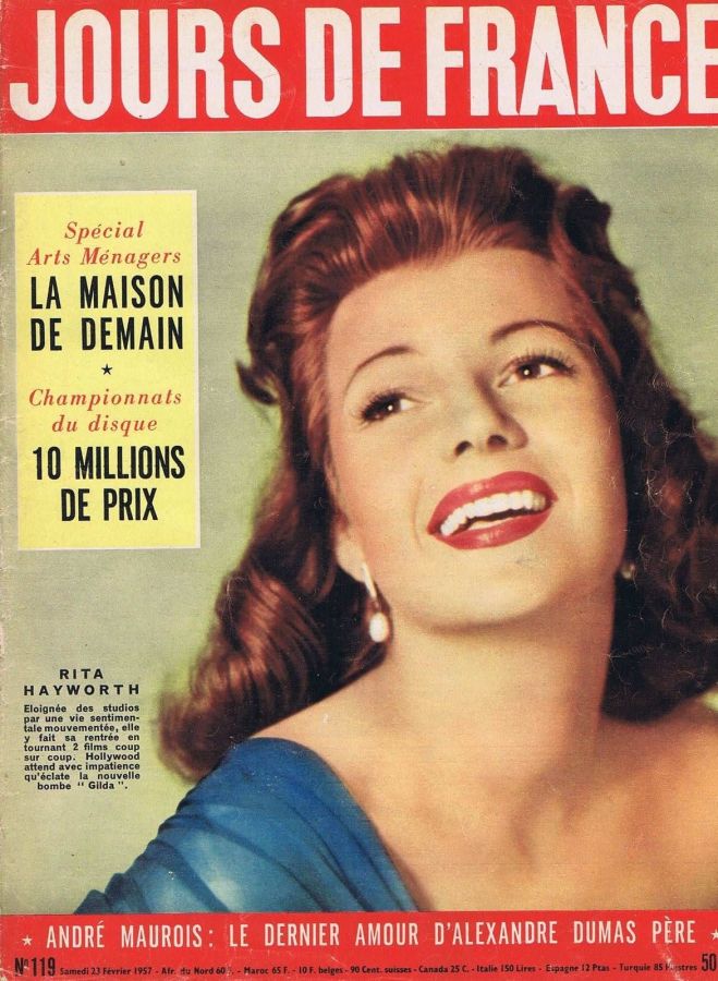 JOURS DE FRANCE magazine side cover Issue 119 23 February 1957