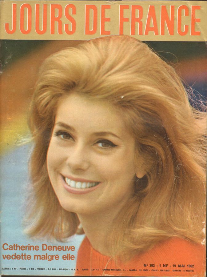 JOURS DE FRANCE magazine side cover Issue 392 19 May 1962