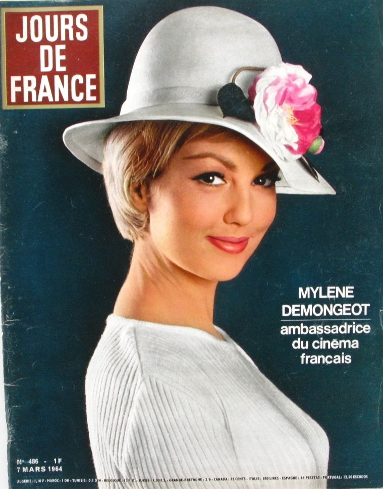 JOURS DE FRANCE magazine side cover Issue 486 7 March 1964