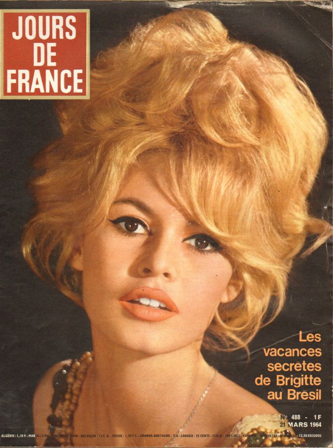 JOURS DE FRANCE magazine side cover Issue 488 21 March 1964