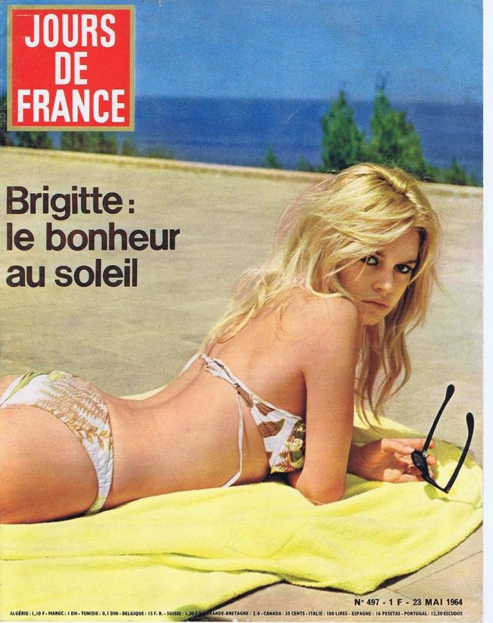 JOURS DE FRANCE magazine side cover Issue 497 23 May 1964