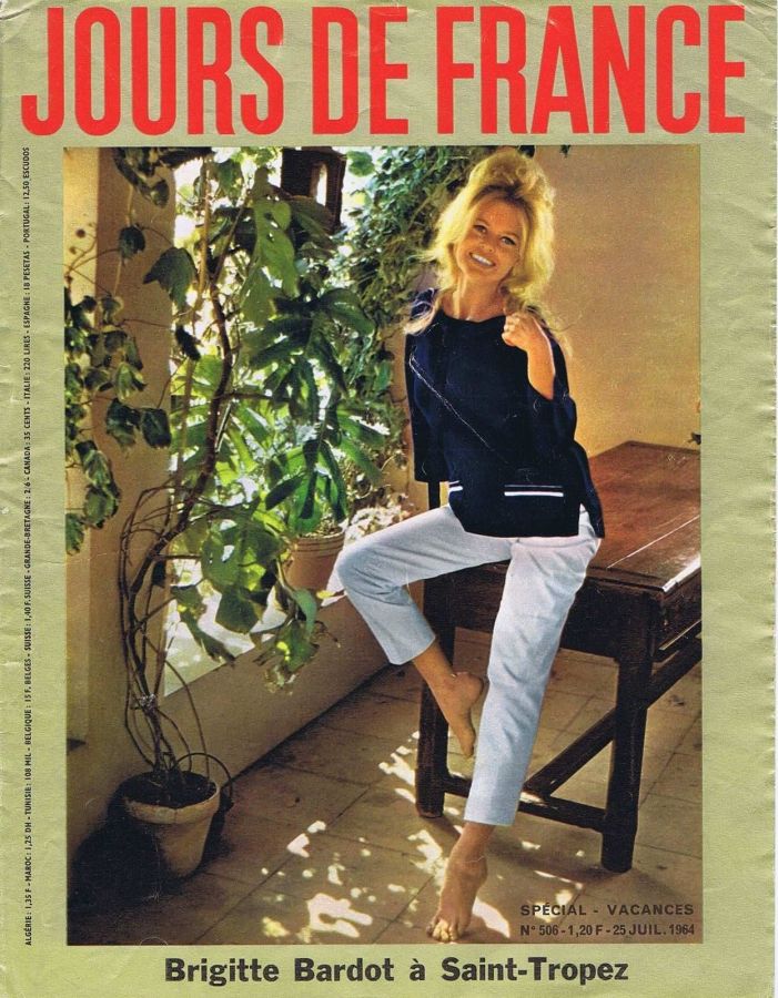 JOURS DE FRANCE magazine side cover Issue 506 25 July 1964