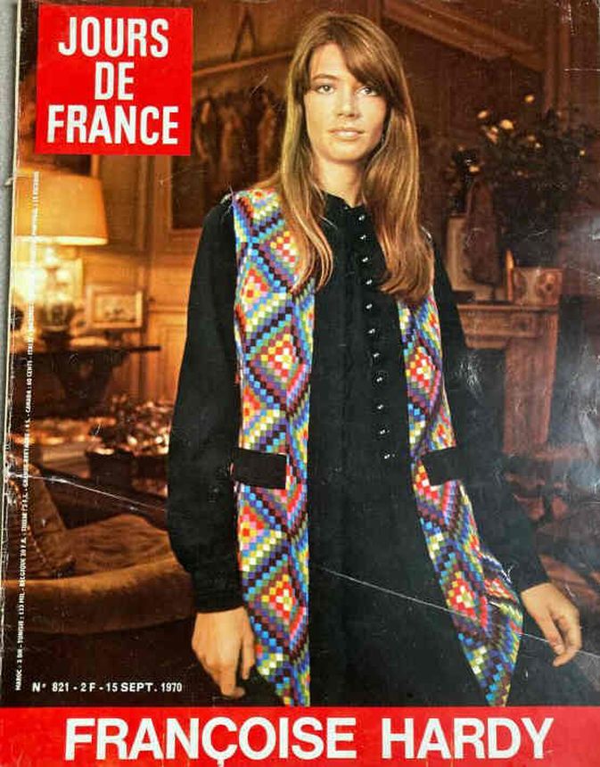 JOURS DE FRANCE magazine side cover Issue 821 15 September 1970
