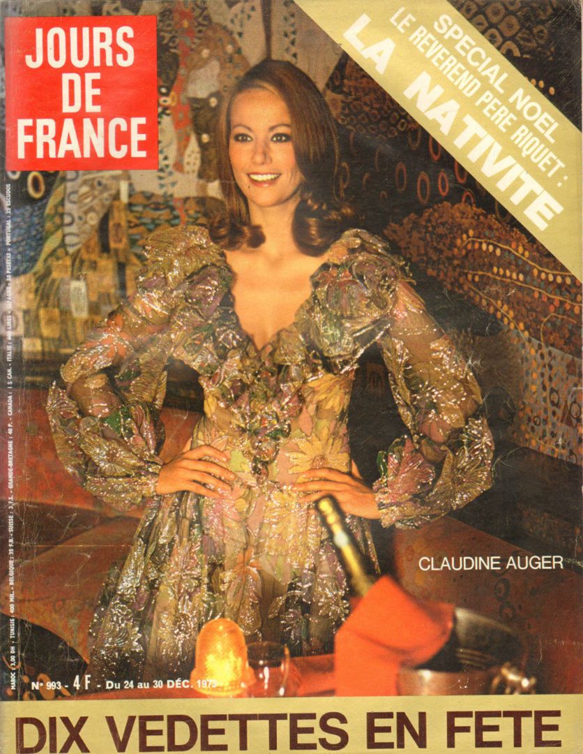 JOURS DE FRANCE magazine side cover Issue 992 24 December 1973