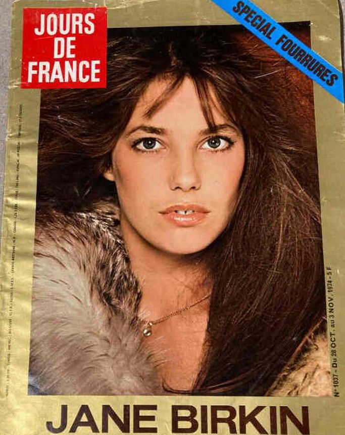 JOURS DE FRANCE magazine side cover Issue 1037 28 October 1974