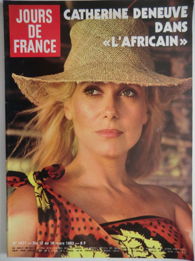 JOURS DE FRANCE magazine side cover Issue 1471 12 March 1983