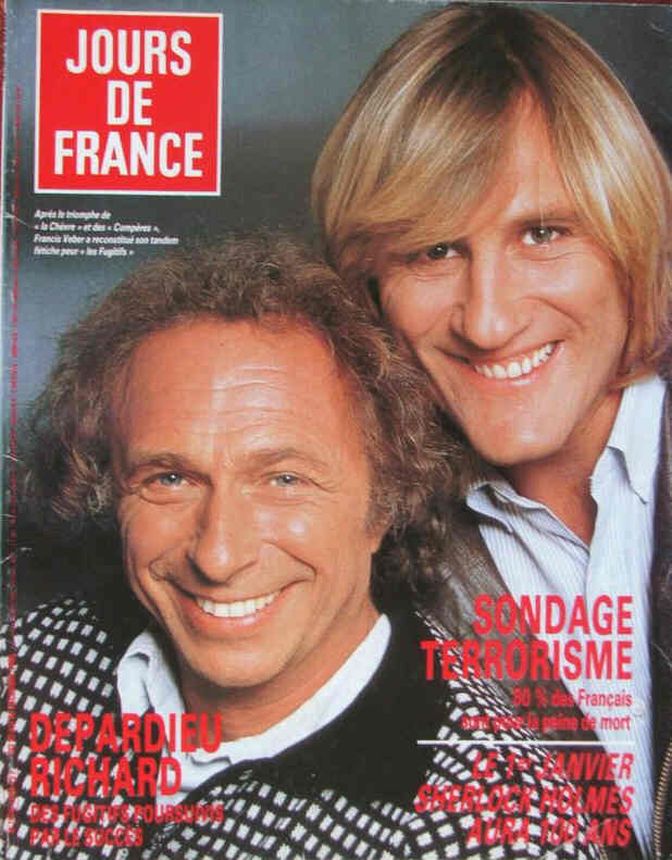 JOURS DE FRANCE magazine side cover Issue 1668 20 December 1986